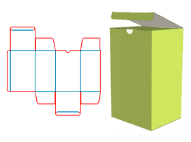Packaging carton design, international standard corrugated carton, double insert box, display packag