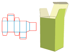 Up and down to the tube box, internal folding for partition, lock, concealed/flat buckle, color box, cardboard corrugated pit cartons, packaging structure design, packaging box structure, packaging de