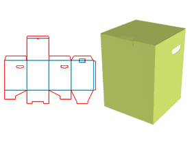 Top cover socket bottom self-locking tube box, top lock better protection products are not easy to open, buckle, open window visible internal products, open window picker hole, color box, paper corrug