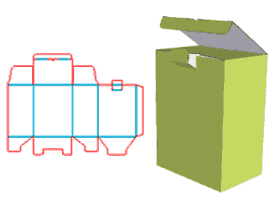 Top cover socket bottom self-locking bottom tube box,color box,paper corrugated paper box, packaging
