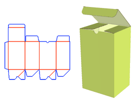  Self-locking, packaging structure design, cosmetic packaging design, tube box packaging structure design, sticky bottom box, food packaging structure, daily necessities packaging structure design.