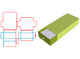 Drawer box-type boutique box, hardcover box, five-sided seal, V-slot design