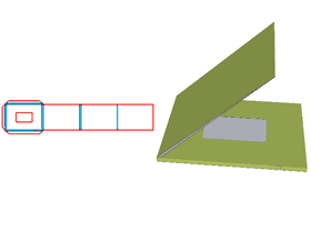 Folding Flip box, hand folding molding