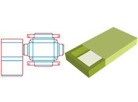  Set box, drawer box packaging, folding molding, underwear socks drawer box, window-opening packaging, drawer-type folding carton, display packaging, sales packaging.