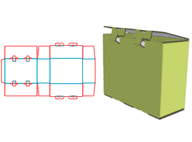 Gift packaging design, lid lock structure, fruit box, corrugated carton
