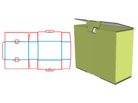 Gift packaging design, lid lock structure, fruit box, corrugated carton