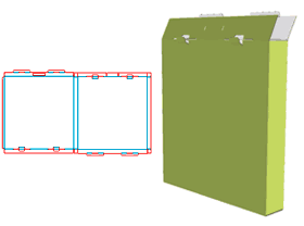  Lock box, upper and lower lock design, gift packaging design, health care packaging, fruit packaging, tube box packaging structure, hand box