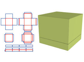 World-built boutique box,World cover, Asymmetric cover and Bottom