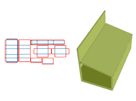 Double-door flip box, handbox, flip box, cardboard box, gift box, hardback box, magnet box