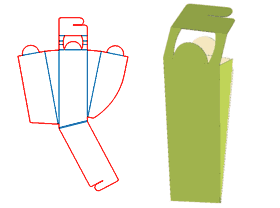 Brush packaging, suspension packaging structure, open packaging, shaped box structure