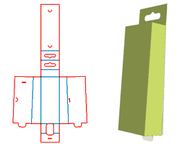 Brush packaging, suspension packaging structure, open packaging, shaped box structure