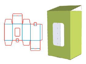 Double insert box, lock, concealed/flat buckle, window, cover bottom lock design, color box, cardboard corrugated pit carton, packaging structure design, packaging box structure, packaging design, cos