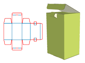 Double insert box, lock buckle, concealed/flat buckle, cover bottom lock design, color box, cardboard corrugated pit carton, packaging structure design, packaging box structure, packaging design, cosm