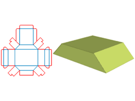  Keystone flip box, shaped structure flip box, shaped structure cartons, corrugated boxes, flip boxes, often used in tea packaging structure, candy packaging, electronic products packaging, daily nece